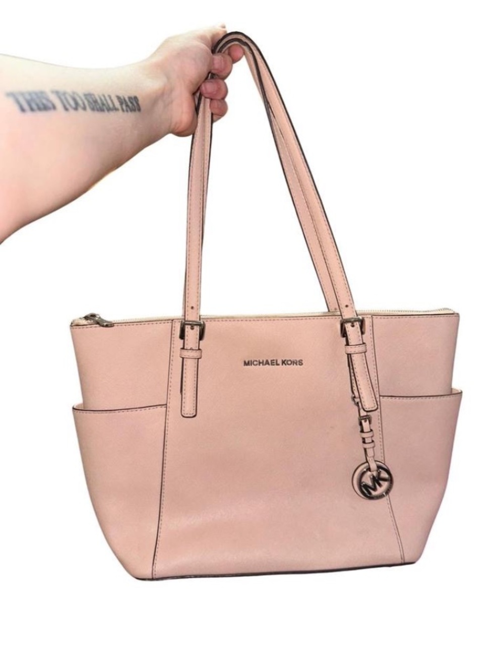 Michael Kors Blush Pink Saffiano Tote Bag